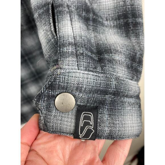 Pendleton Bonfire Women's S Gray Plaid 100% Wool Snap Front Jacket - Picture 5 of 8